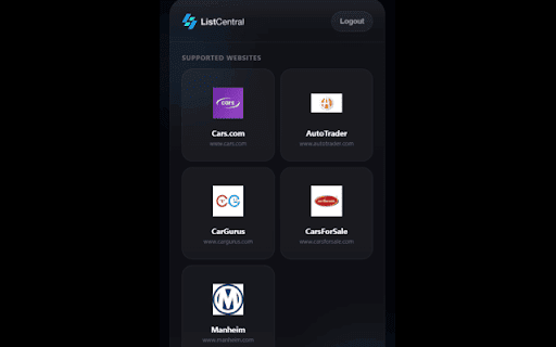 ListCentral Extension :: Scrape vehicle data and assist with Facebook Marketplace posting