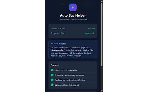 Auto Buy Helper :: Amit Dhuwariya — FlashBuy-style Flipkart Auto Buy Helper.