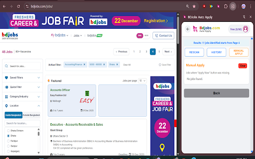 BDJobs Auto Apply :: Automate job applications on BDJobs.com with smart filters and premium features. Save time applying effortlessly.