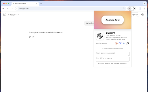 AI Trust Analysis :: Analyse the trustworthiness of your conversations with AI chatbots.
