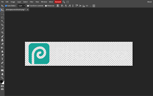 Photopea Full Width :: Reclaims Photopea's reserved ad column, hides its home-screen logo, and removes its source-code warning.