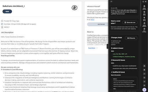ResumifyAI.com :: An AI-powered tool to help you create and optimize your resume for specific job descriptions