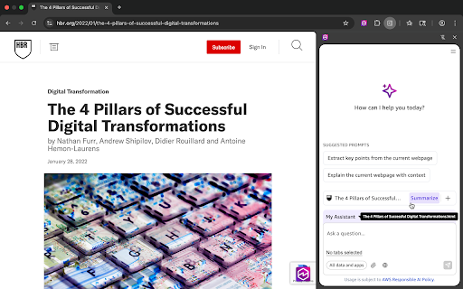 Amazon Quick Suite :: The official browser extension for Amazon Quick Suite.