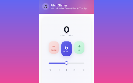 Pitch Shifter :: Change any YouTube video's key without altering speed—perfect for musicians, singers, and learners. 🎵