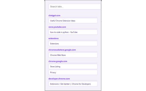 TabPilot Tab Manager :: Quickly search and manage your open tabs.