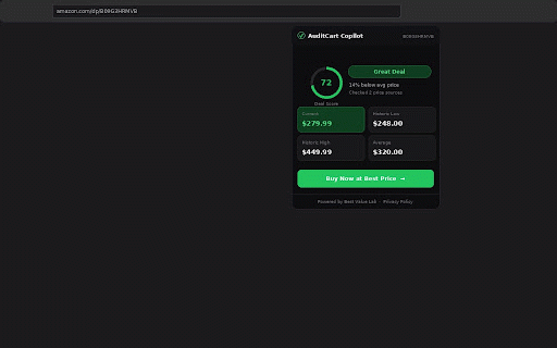 AuditCart Copilot :: AuditCart Copilot: Smart Amazon Deal Finder & Price Analyzer