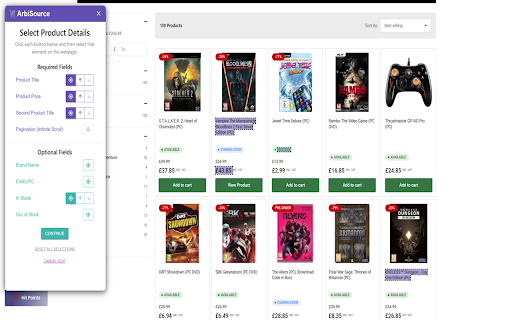 ArbiSource – Custom Scan Assistant :: Unlock Profitable Opportunities On Any Retailer
The ArbiSource Chrome Extension is your ultimate companion for online arbitrage,…
