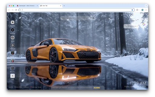 Audi R8 Live Wallpaper :: Transform your browser with the dynamic Audi R8 Live Wallpaper Chrome Extension.