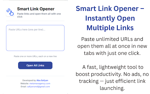 Smart Link Opener – Instant Bulk URL Opener :: Smart Link Opener Paste links and open them all with one click