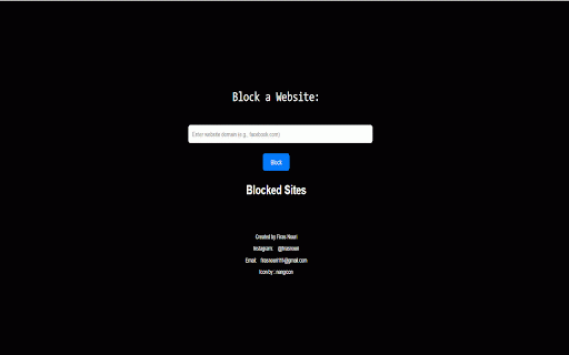 Fokus :: Blocks specified websites by redirecting to a blocked page.