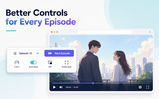 DramaBox & ReelShort Mini Dramas Speed, Auto Next, PiP, Short Drama Helpers :: Mini drama & short drama helper for ReelShort and DramaBox: playback speed, auto next, PiP, fullscreen, resume, and local favorites.