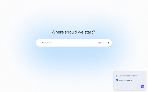 GemiKit (Toolkit for Google Gemini) :: Enhance your Google Gemini web interface. Download chats as Markdown, type newlines with Enter, and send messages with Ctrl+Enter.