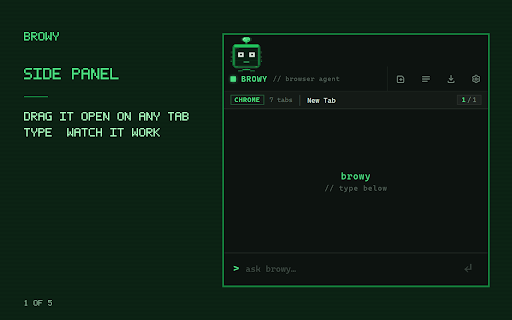 Browy :: The browser agent that runs on the AI subscription you already pay for. No second bill.