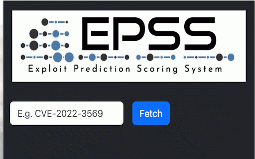 Exploit Prediction Scoring System (EPSS) :: Get EPSS Score
