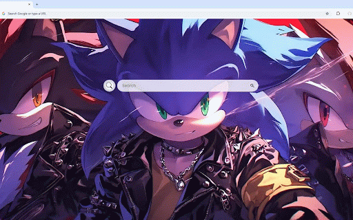 Sonic Punk Rock Live Wallpaper :: Sonic and friends in edgy punk rock style with leather jackets and intense battle poses.