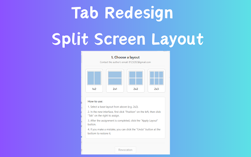 Tab Redesign - Split Screen Layout :: Achieve precise multi-window split-screen with one click.