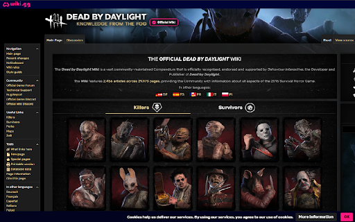 Dead By Daylight Fandom to Wiki Redirect :: Automatically redirects Dead by Daylight Fandom pages to deadbydaylight.wiki.gg