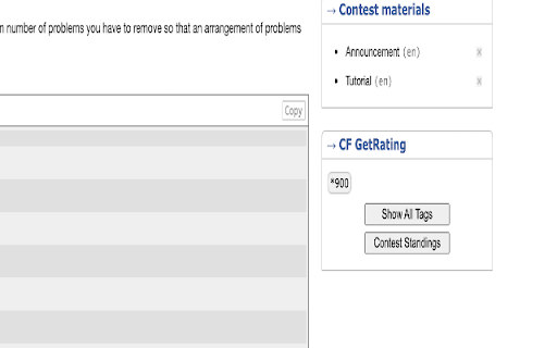 CF GetRating :: Get rating for Codeforces problems even with problem tags off.