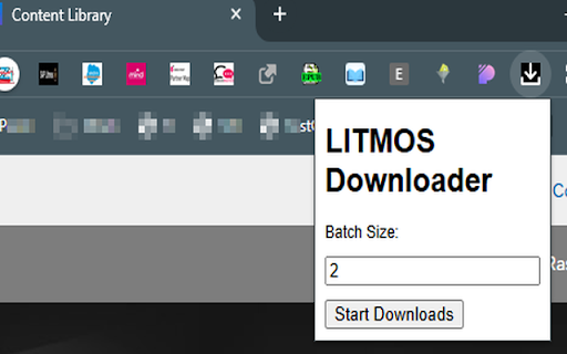 LITMOS Downloader :: LITMOS batch downloader with log. Make sure to activate on Litmos list of Videos or SCROMEs from filtered admin search.