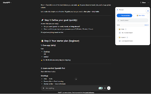 ChatGPT Pinner :: GPT Pinner — Bookmark and organize your ChatGPT conversations
GPT Pinner adds a clean, convenient bookmarks panel directly inside…