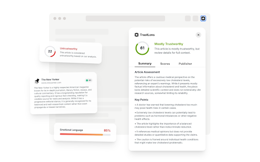 TrustLens :: Analyze articles for misinformation and bias.