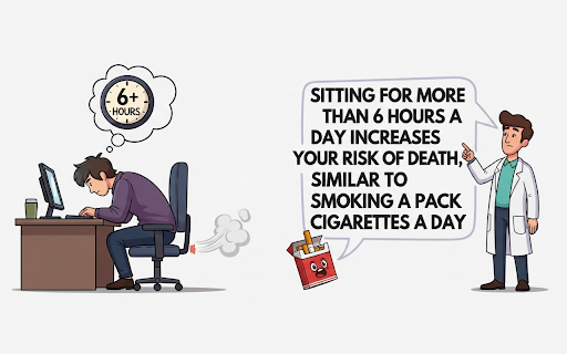 WorkPause - Stand-Up Reminder to Break Long Sitting Hours :: Advanced Chrome Extension to Overcome Unknowingly Carried-out Long Sitting Sessions for Healthy Being