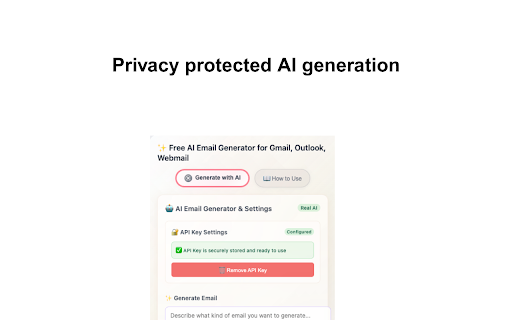 Free AI Email Generator for Gmail, Outlook, Webmail :: Free AI email generator for Gmail, Outlook, Yahoo Mail. Create professional emails with AI assistance and HTML formatting.
