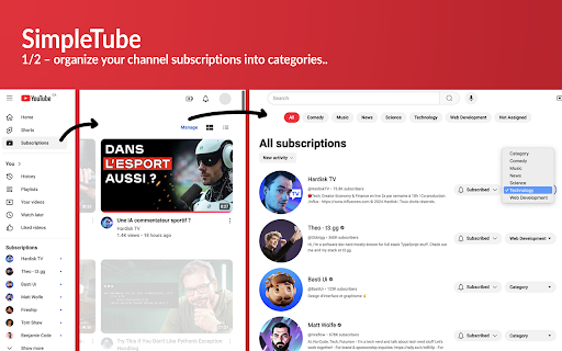 SimpleTube - YouTube Filters & Subscriptions Manager :: Filters for YouTube videos based on video length and subscriptions manager