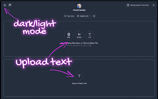 Gemini Reader: Free AI Text to Speech with Google Voices, TTS :: Natural Gemini AI text to speech (TTS) for PDFs, articles, & docs. Download or read aloud using high-quality AI voices