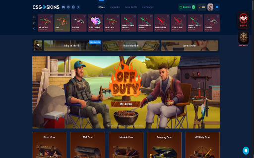 RollViewer - HNXFPS (CSGOSKINS) :: Adicione estatísticas reais, histórico do Upgrader, Case Odds e ferramentas visuais exclusivas ao site CSGO-Skins