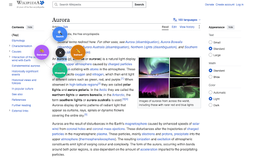 nodx Lens :: Select text or box any page region → AI explain, search, shop, or generate images. Captures stay marked and sync to nodx desktop.