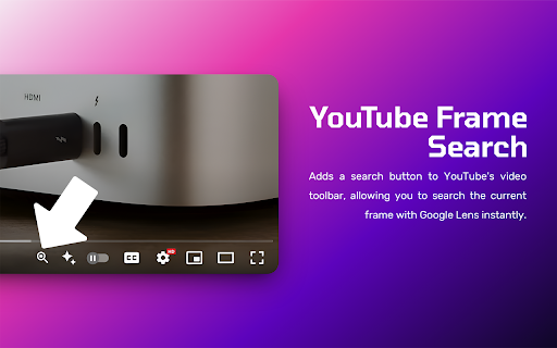 Frame Search For Youtube :: Search any frame of youtube video with Google Lens in a single click.