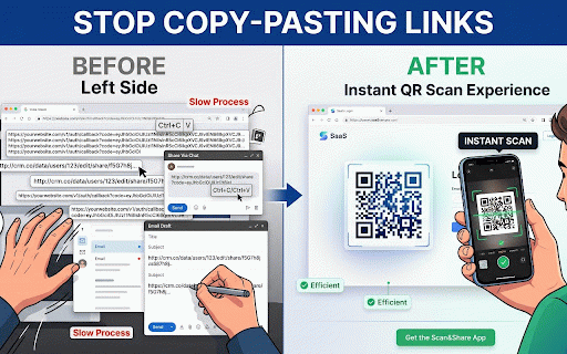 Instant QR Generator :: Generate a QR code instantly for the current page to quickly scan with your phone.
