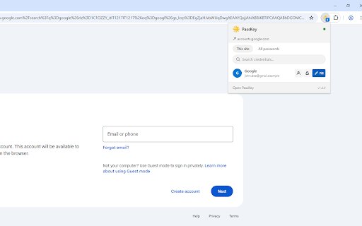 PassKey :: Password manager browser integration for PassKey Desktop. Autofill credentials, cards and identities — no cloud, no subscription.