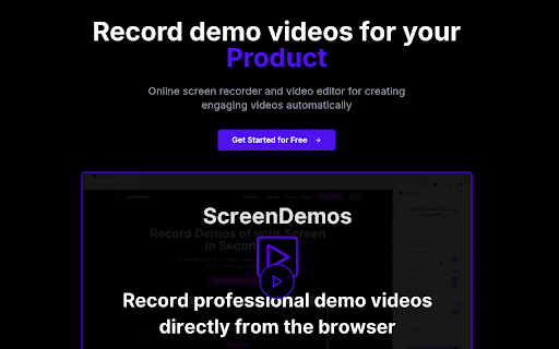 ScreenDemos :: Record demo videos for your product in seconds
