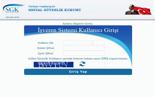 Kuzey SGK Yardımcı :: SGK giriş sayfalarında kullanıcı bilgilerini otomatik doldurur.
