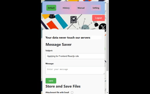 Sender :: An extension to help you apply easily .