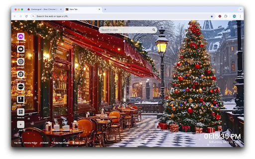 Christmas Tree Live Wallpaper :: Bring holiday cheer to your screen with Christmas Tree Live Wallpaper!