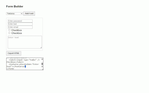 Website Form Builder :: Build custom form structures directly in Chrome