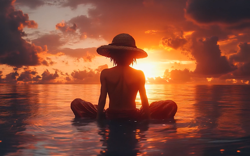 Luffy Meditation Live Wallpaper :: Experience the serene Luffy Meditation Live Wallpaper with stunning HD animation as you open each new tab.