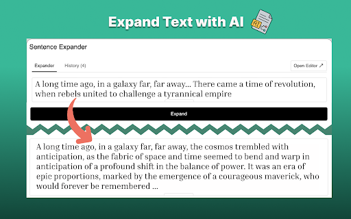 Sentence expander :: AI-powered ai sentence expander helps you rephrase and expand text. You can use it like paragraph expander or to make longer text.