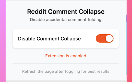 Disable Reddit Comment Collapse :: Disable Reddit comment collapsing functionality to prevent accidental comment folding