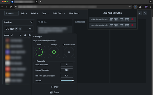 Jira Audio Shuffle :: This Jira extension is designed to help your team get into a great, positive mood at the start of every standup meeting. Using the…