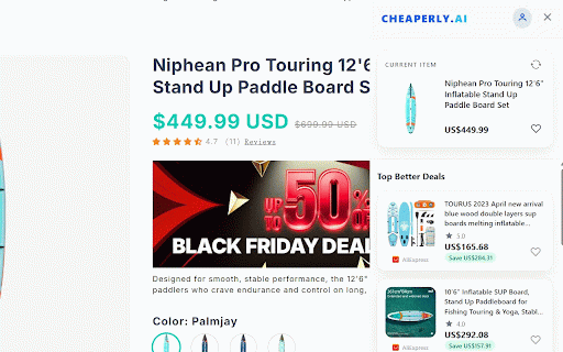 Cheaperly - Auto Price Comparison for Online Shopping :: Find better prices while you shop online. Cheaperly compares the same product across stores and shows cheaper alternatives instantly