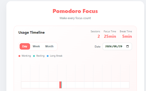 Pomodoro Clock · Focus Timer Assistant :: Pomodoro Focus Timer — 25-min deep work sessions, smart break reminders, stats & achievement badges. Stay focused, get more done.