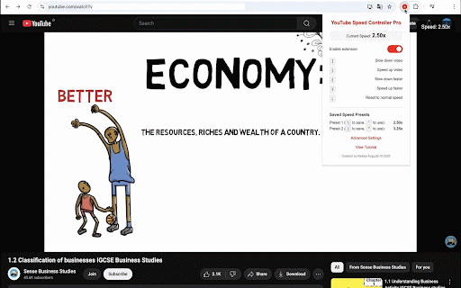 YouTube Speed Controller Pro :: Control YouTube video playback speed with customizable keyboard shortcuts for more efficient learning and viewing