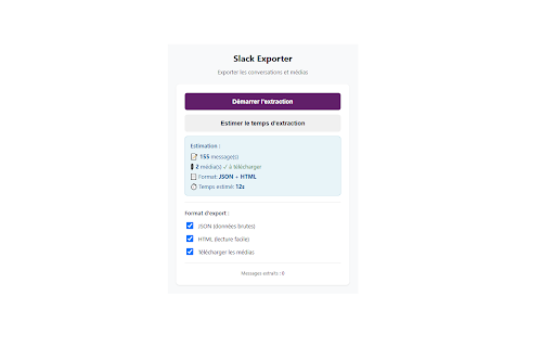 Slack Conversation Exporter :: Export Slack conversations including private messages, groups, and media files