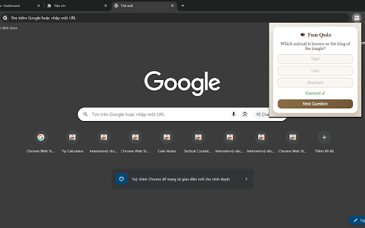 Noble Fun Quiz :: A simple and elegant quiz extension for fun and quick entertainment.