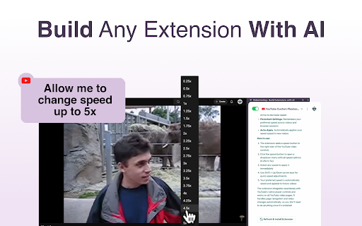 Robomonkey: Chat to Build Extensions & Automations AI Assistant :: Robomonkey is an AI-powered Extension Builder and AI Assistant, capable of building any Chrome extension you need.