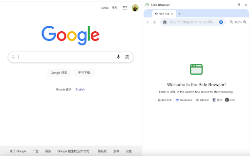 Side Browser|Open page in side panel :: Effortlessly open website in your side browser – streamline your workflow instantly!